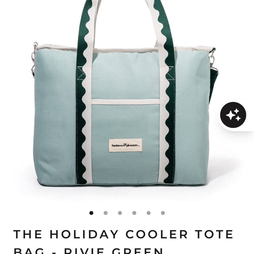 Business and pleasure green tote
